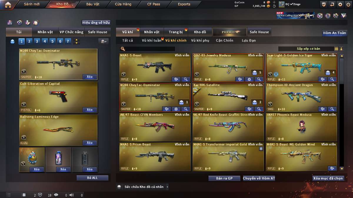 shop acc cf uy tin gia re